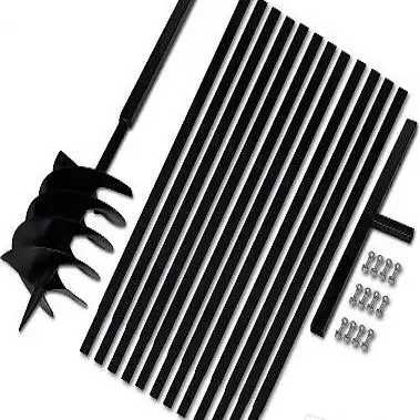  Erdbohrer mit Griff 200 mm Verlängerungsrohr 13m