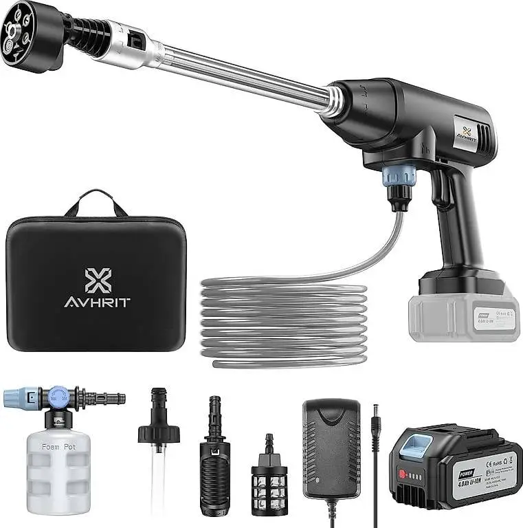 Akku-Hochdruckreiniger, 800PSI Portable Power Cleaner mit wi