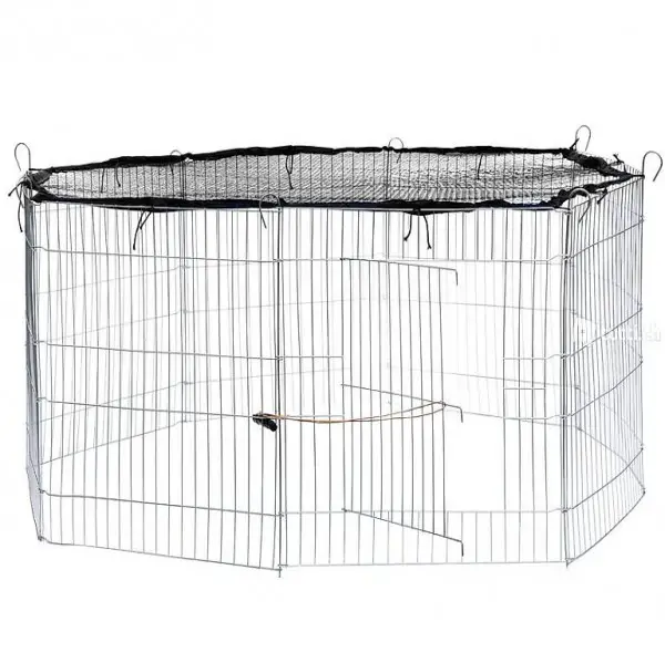  Recinzione per esterni con rete di sicurezza Ø 145cm nero