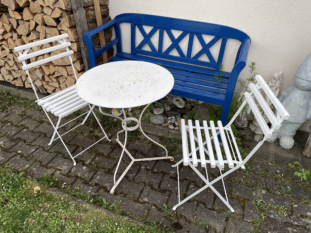 Loungetisch Gartentisch 75cm hoch, Bistrotisch, Metall