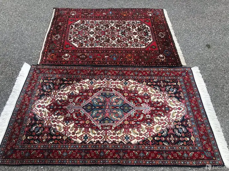 2 handgeknüpfter Teppich 170x90 145x104