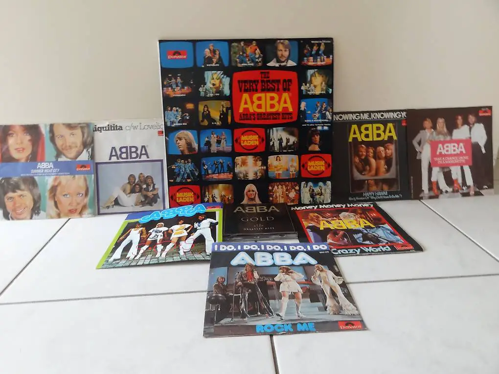 Abba, Singles, Schallplatten, Gewaschen