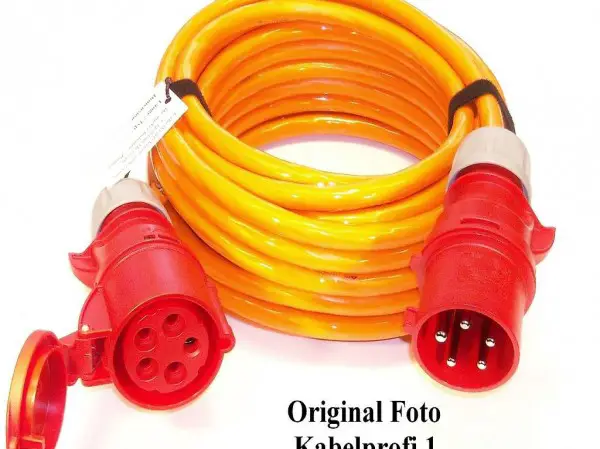 Neues Pur Baustrom Kabel Verlängerungskabel CEE32/5/400V