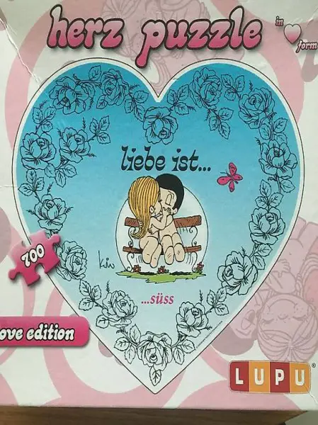Herz Puzzle: Lieb ist....