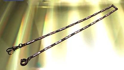 Taschenuhren-Kette antik vergoldet