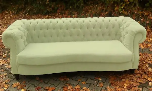  XXL TEXTIL GARNITUR COUCH 2,5M MOOS STOFF SOFA LAGERWARE