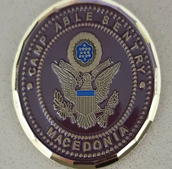 Militärische Erinnerungs-Münze der US Army