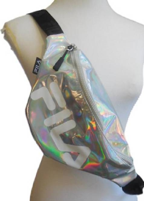 FILA Bauchtasche Brusttasche silber/Regenbogenglanz VERSAND