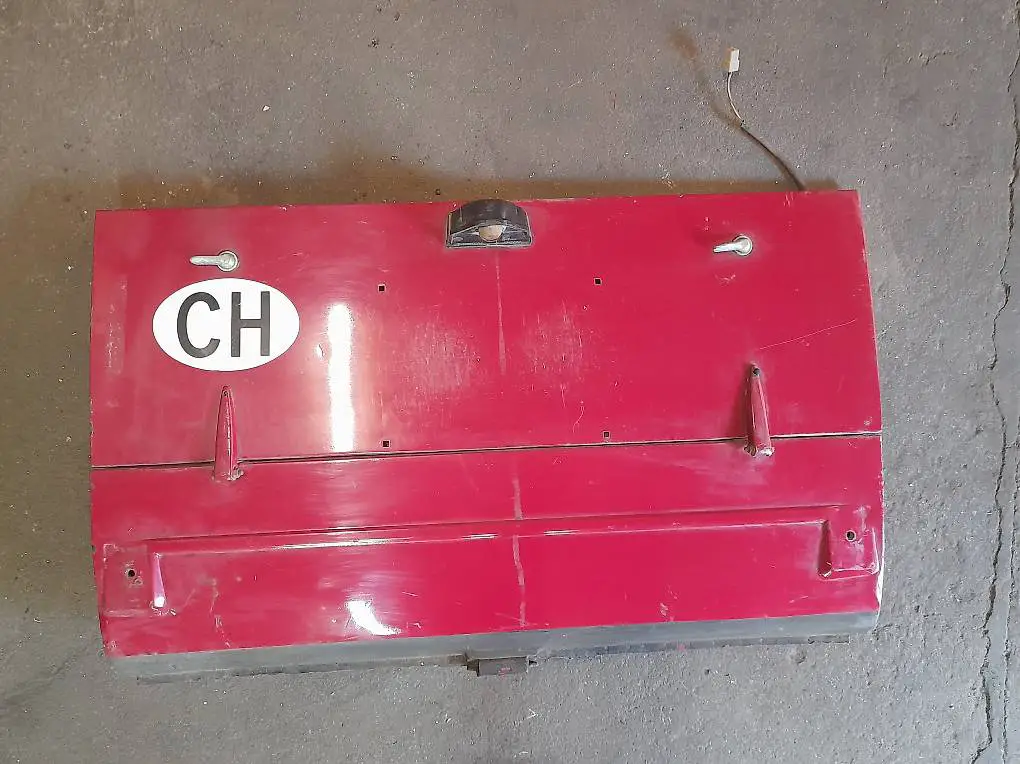 Heckblech mit Motorhaube Fiat 850 T