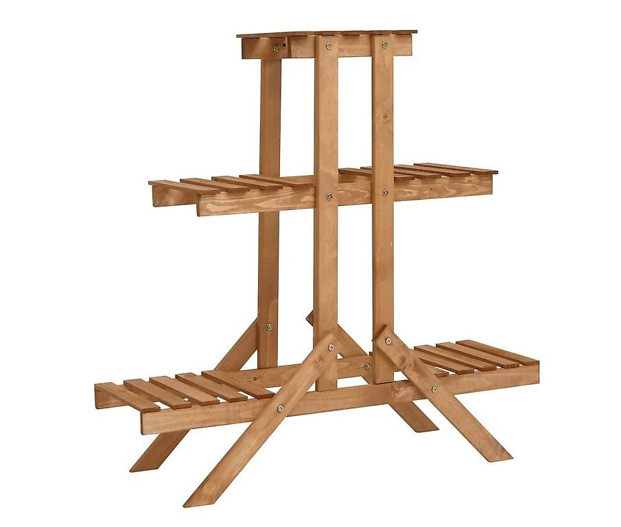 Blumenständer 83x25x83 cm Tannenholz