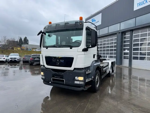 MAN, TGS 28.480 Hydrodrive, Abrollkipper (Haken)