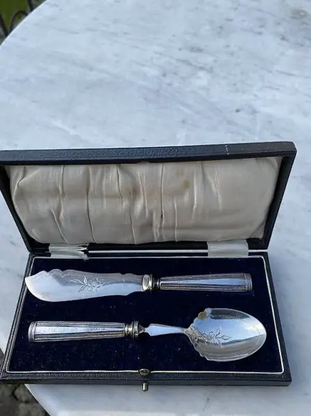 antikes Vorlagebesteck englisch 925er Sterlingsilber