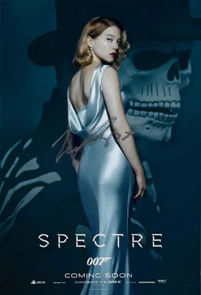 Original Autogramme 007 Spectre (Seydoux) Foto A4
