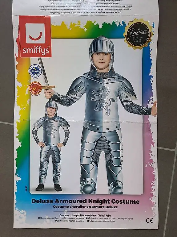 Ritter Kostüm 7-9 Jahre (ca. Gr. 122/128)