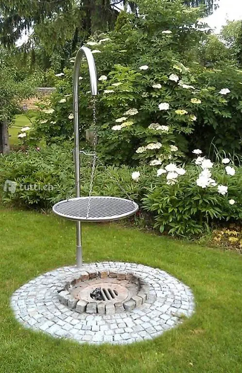  Edelstahl-Grillgalgen Auslegerweite: 500mm, - 7.001