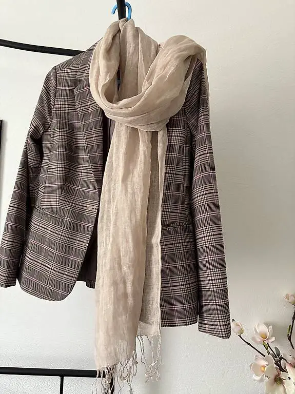 Lein gross Schal wie Neue