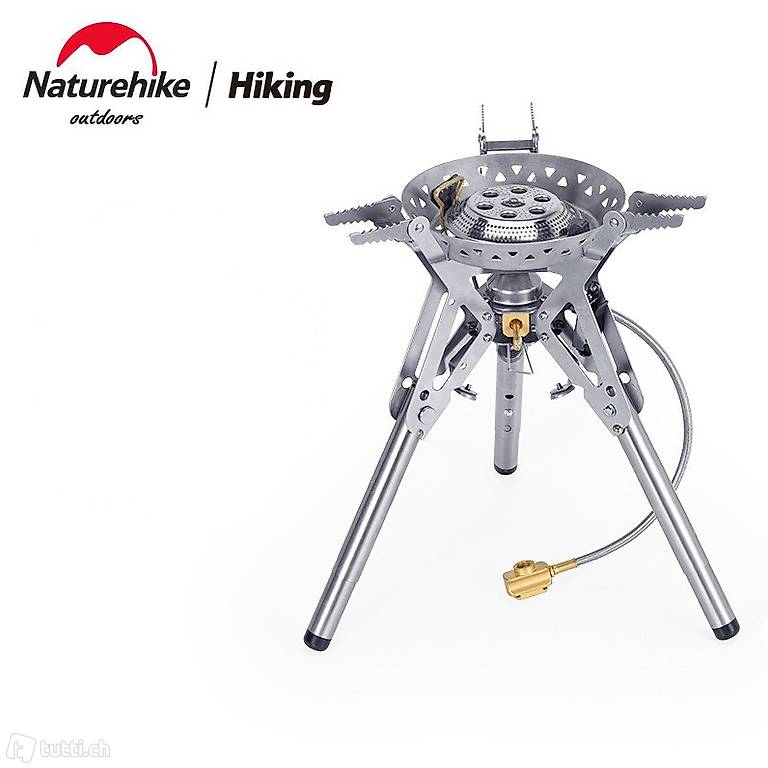  Naturehike Einstellbare Höhe Gasherd 3300W Camping Herd