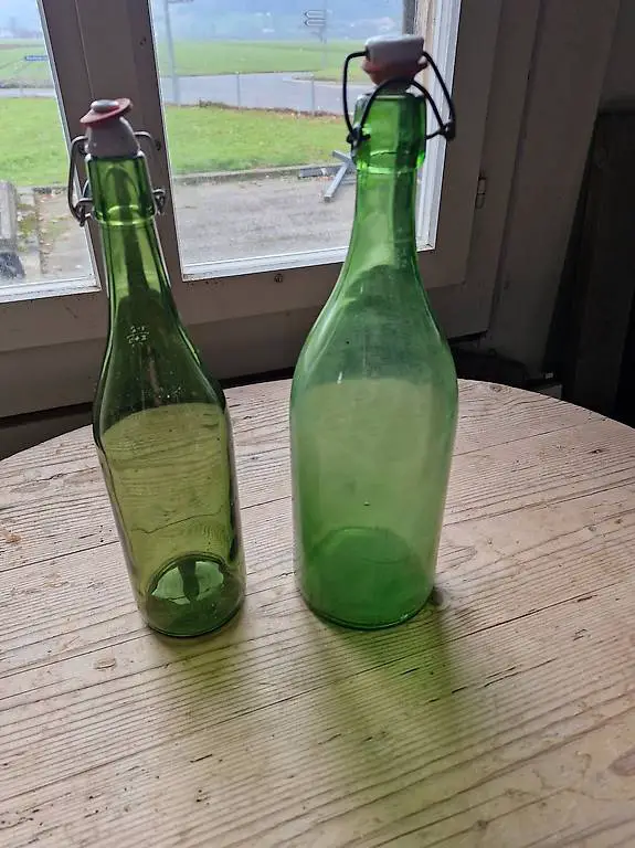 Einmachglas Flasche Apfelsaft Deko grün SF