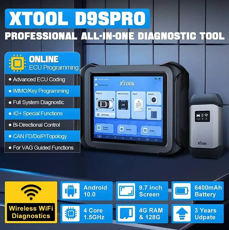 ORIGINAL XTOOL D9Spro Programmierung Tachokorrektur Diagnose