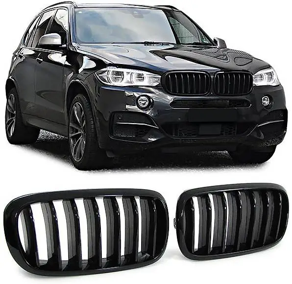 Grill Schwarz Glanz Nieren BMW X5 F15 X6 F16 Kühlergrill