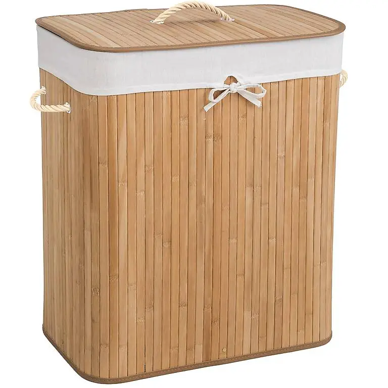 Wäschekorb eckig, 100l, beige