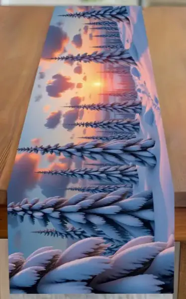 Tischläufer 1 Stück, Atemberaubende Schneewinter