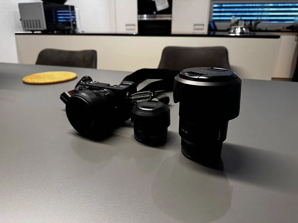 Sony Alpha 6500 Kamera + 3 Objektiv + Zubehör