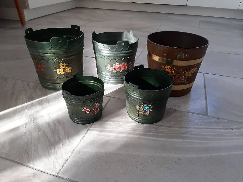 Übertopf-Set Bauernmalerei