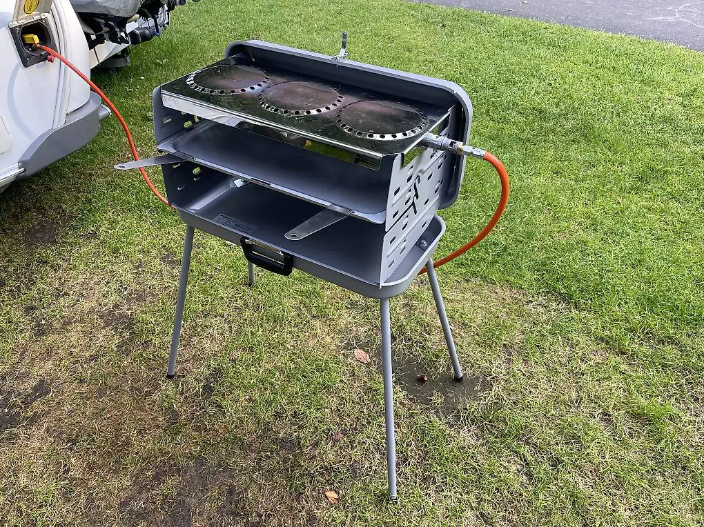 Berger 3-Flammen Koffer-Gasgrill tragbar