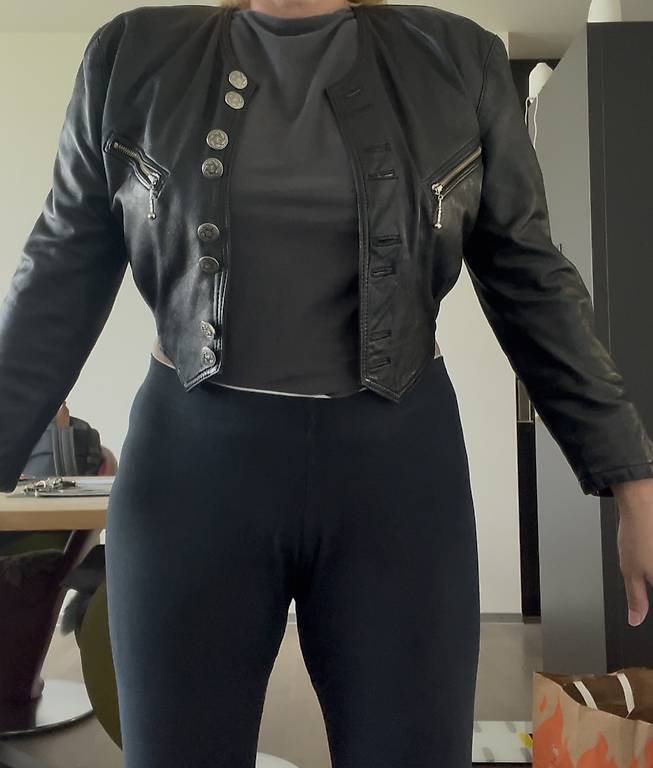 Vintage Soft Leder Jacke S/M