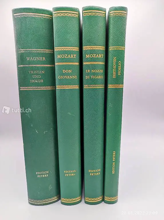 notenbücher - mozart - beethoven - wagner