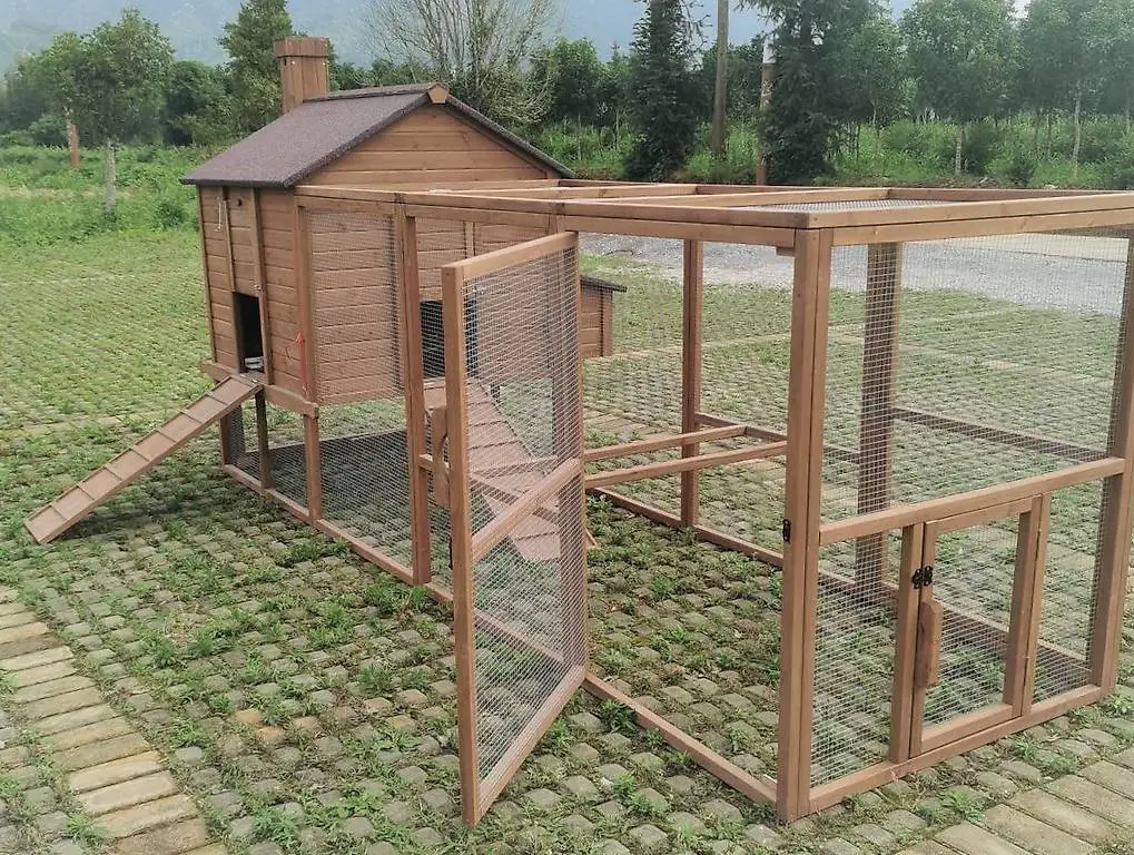 grosser hühnerstall hasenstall gänse massiv 375 cm xl neu