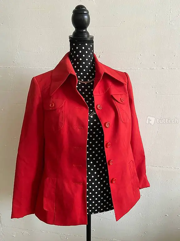 Schurwolljacke mit Knöpfen