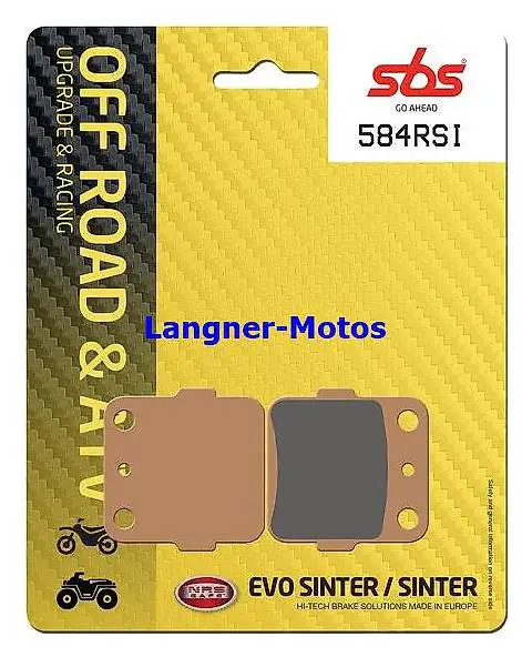 Bremsbelag SBS 584 SI Sinter HONDA TRX Fourtrax 250 `88-`92