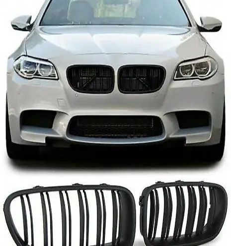 Kühlergrill Nieren Doppelsteg schwarz matt für BMW 5er F10