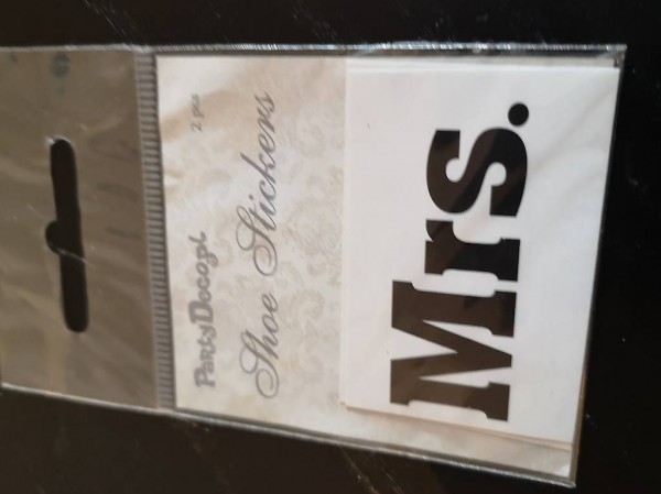 schuhsolen aufkleber Mrs & Mr