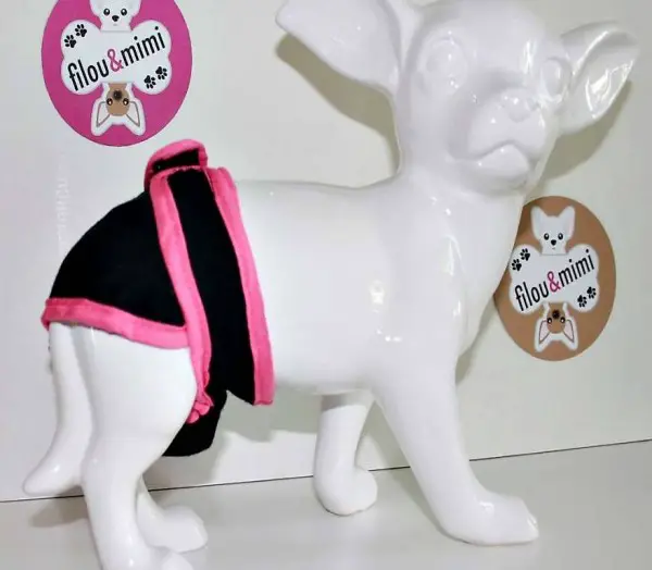  F+M PANTY KLETT schwarz-pink für chihuahua Gr.XS