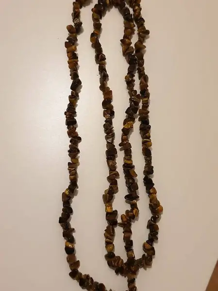 Edelstein Splitterkette Tigerauge