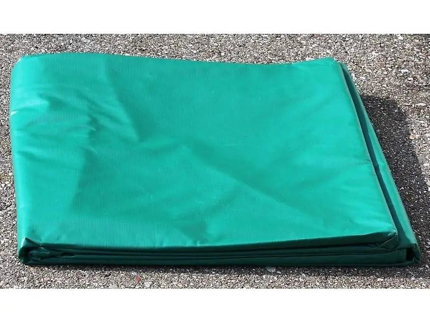 Blache / Abdeckplane 4x8m grün PVC ca. 500g/m2 mit Oesen