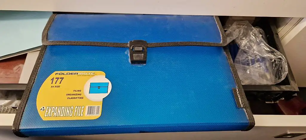 Akten Ortner, Mappe Blau