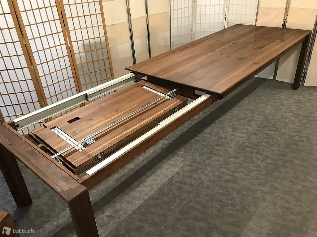  amerik. Nussbaum vollmassiv mit Gestellauszug F3 von Wimmer