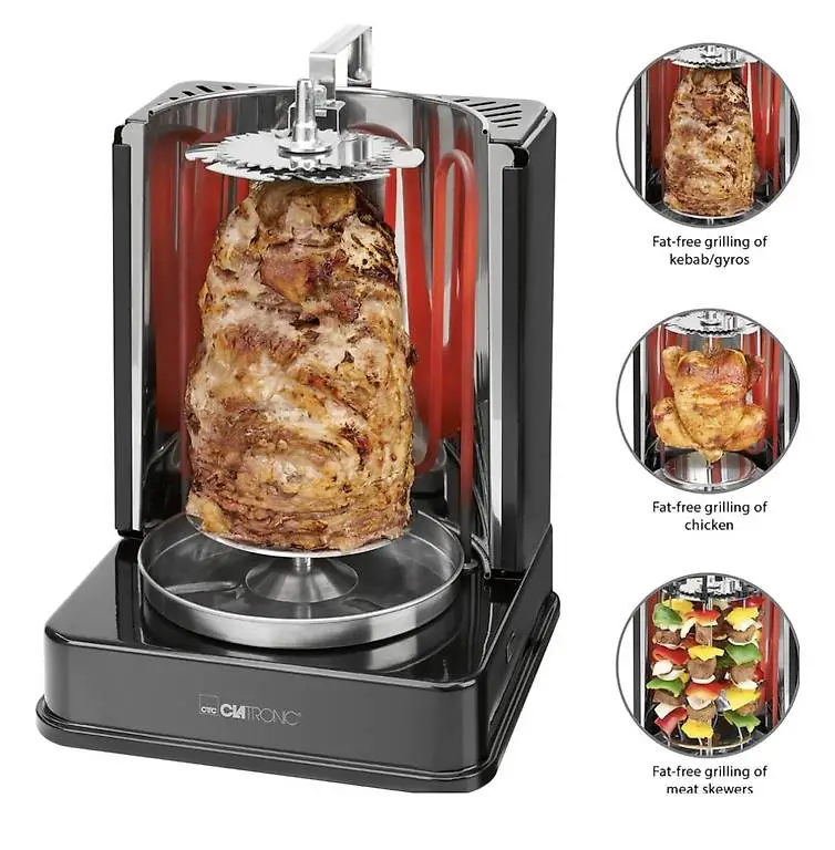 Vertikalgrill für Kebab, Gyros, Döner, etc.
