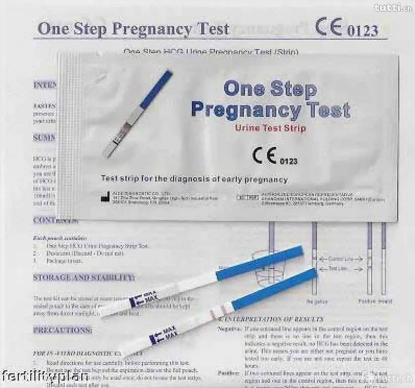 Test de grossesse HCG (10mIU) 10 pieces