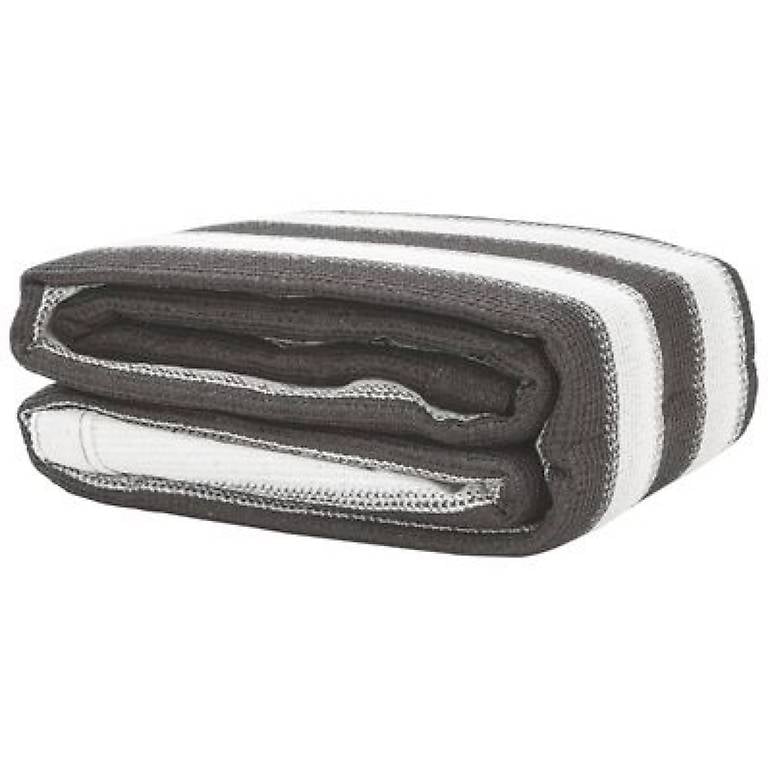 Zeltteppich Anthrazit und Weiss 400x600 cm HDPE 193737