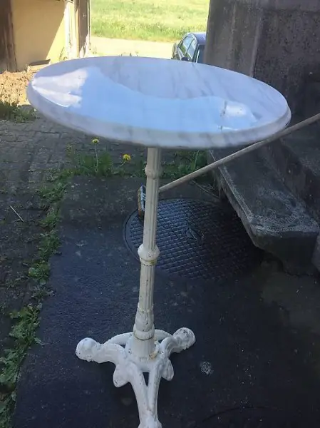 Marmortisch in weiss Vintage nur 199fr