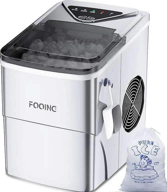 Eiswürfelbereiter FOOING Eismaschine Arbeitsplatte fertig in