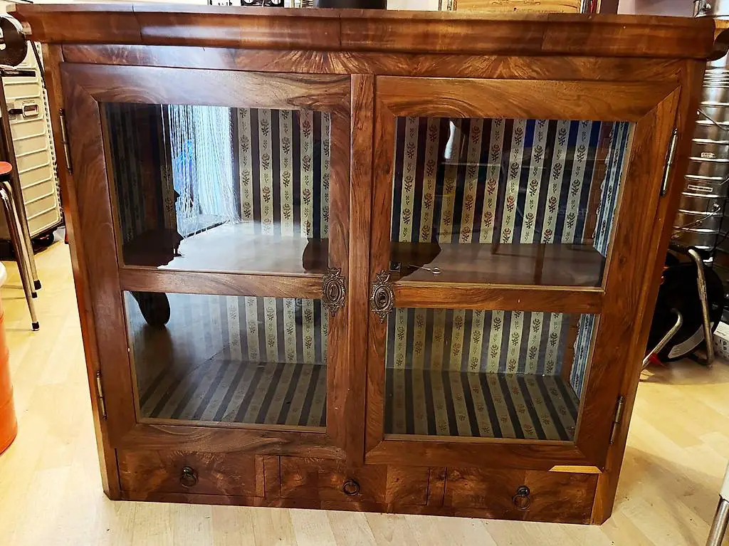 Vitrine, Glas, verglast, Shabby Chic