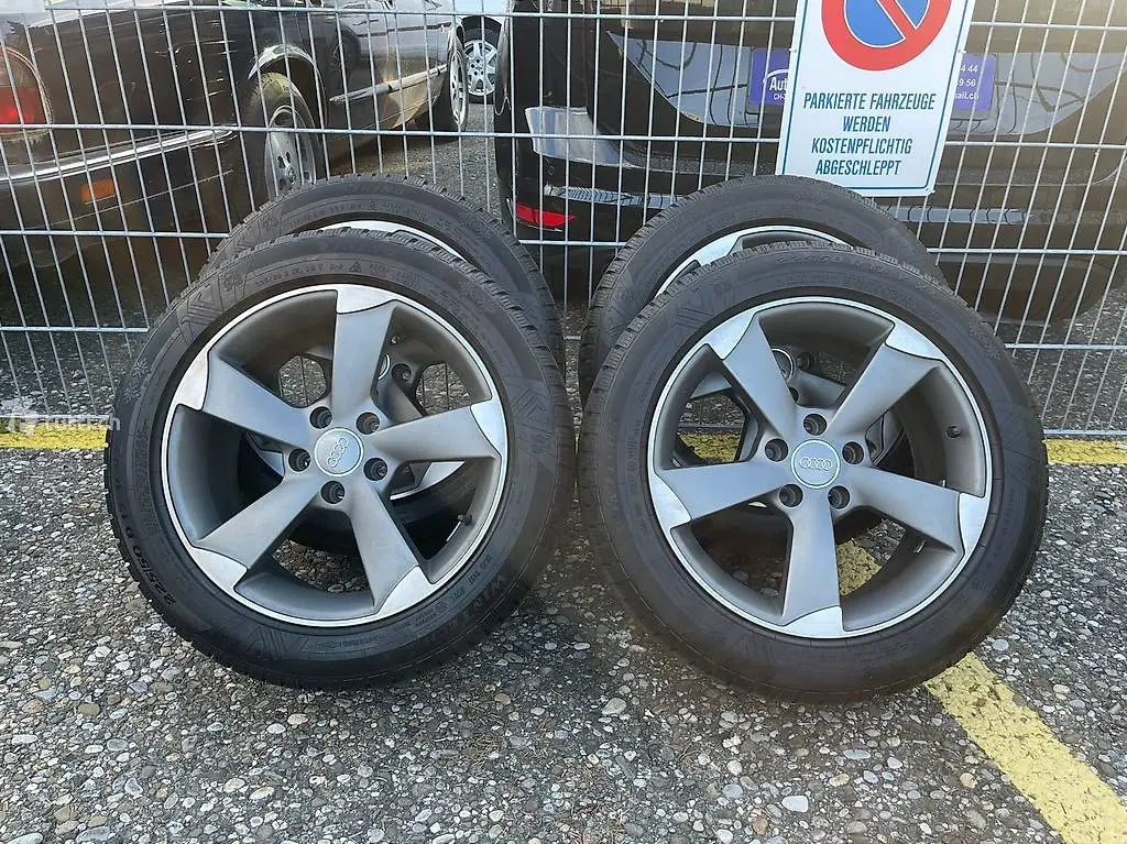  4x Audi Felgen - 225/50 R17 V XL - Winter M+S