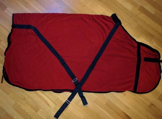 Rote Abschwitzdecke ca. 127cm, neu und unbenutzt