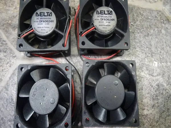 4 x Delta Lüfter / Ventilator DFA0624H - 24VDC